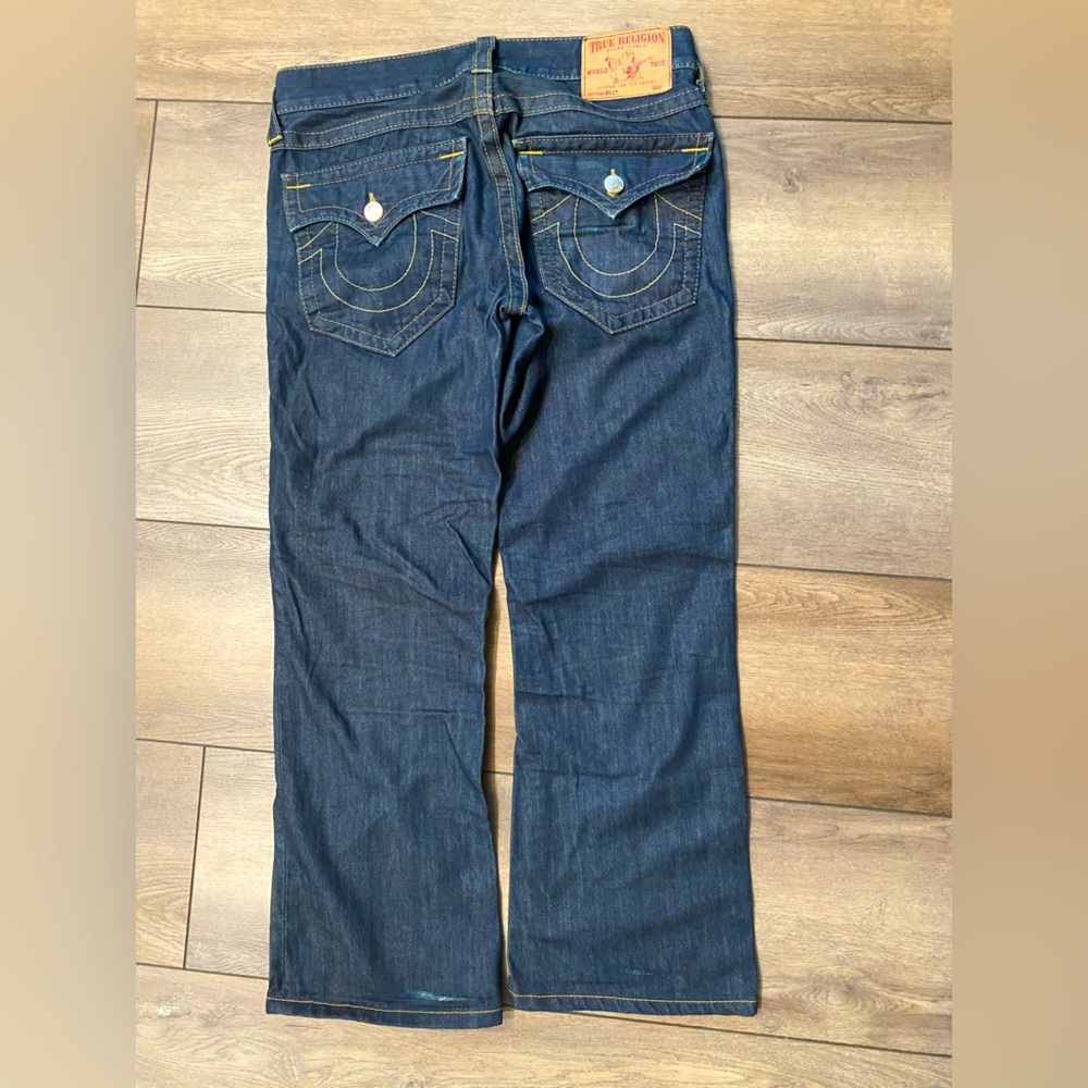 Mens true religion jeans billy stitch dark denim size 31